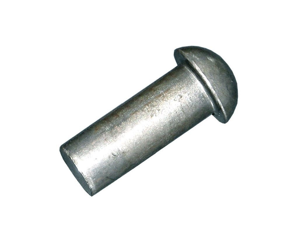 Заклепка под молоток полукруглая 2х6 алюминиевая ГОСТ 10299-80 (DIN 660), 25 шт.  #1