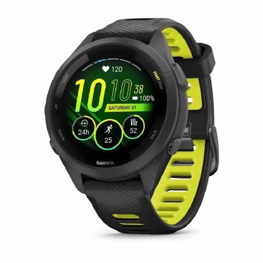 Garmin Умные часы Смарт-часы Garmin FORERUNNER 265S, черно-желтый, 010-02810-13  #1