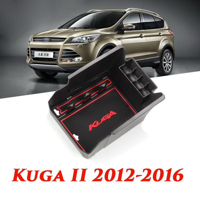 Внутренний органайзер в подлокотник MyPads для автомобиля Ford Kuga II 2012-2016 центральный ящик для #1