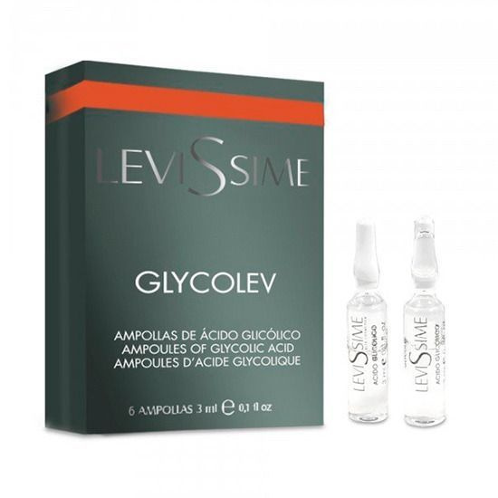 LEVISSIME Пилинг для лица с гликолевой кислотой 10% pH 3.5-4.0 Левиссими GLYCOLEV, 6 ампул по 3 мл  #1