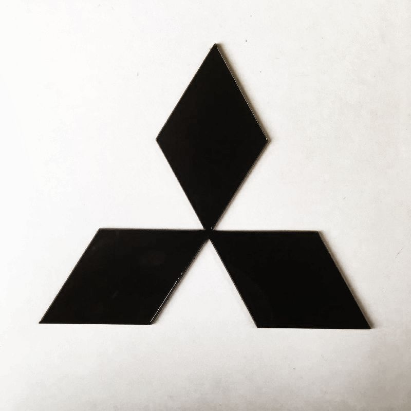 Шильдик (логотип, эмблема) Mitsubishi black #1