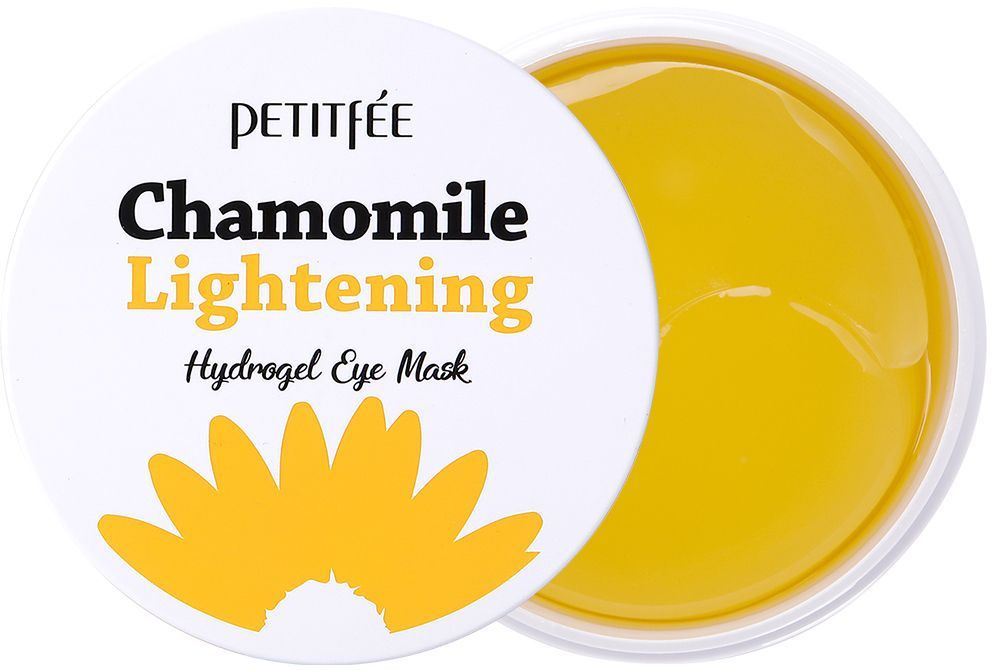 PETITFEE Патчи для глаз гидролевые с ромашкой (Корея) Chamomile Lightening Hydrogel Eye Mask, 60 шт. #1