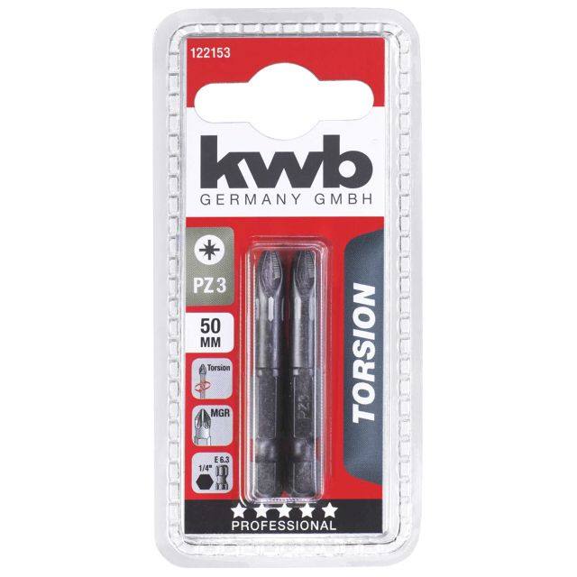 бита KWB PZ3 50мм Torsion 2шт #1