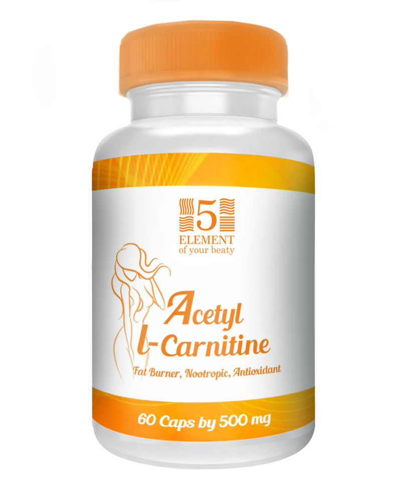 Acetyl L-Carnitine ( Ацетил Л-Карнитин ), 5 ELEMENT 60 капсул по 500 мг #1