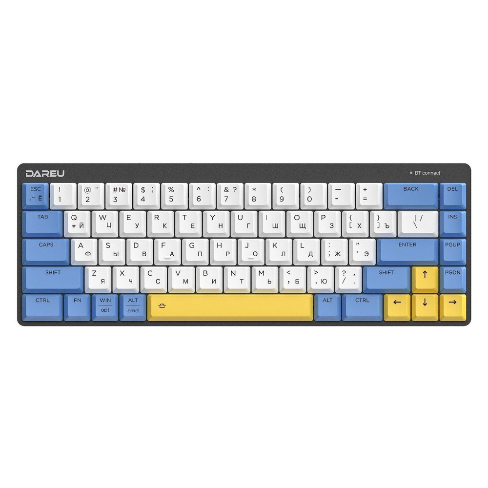 Игровая клавиатура Dareu EK868 White-Blue-Yellow Brown Sw (русская раскладка)  #1