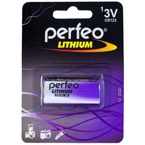 Батарейка Perfeo CR123A Lithium 3V BL1 , 1шт. #1