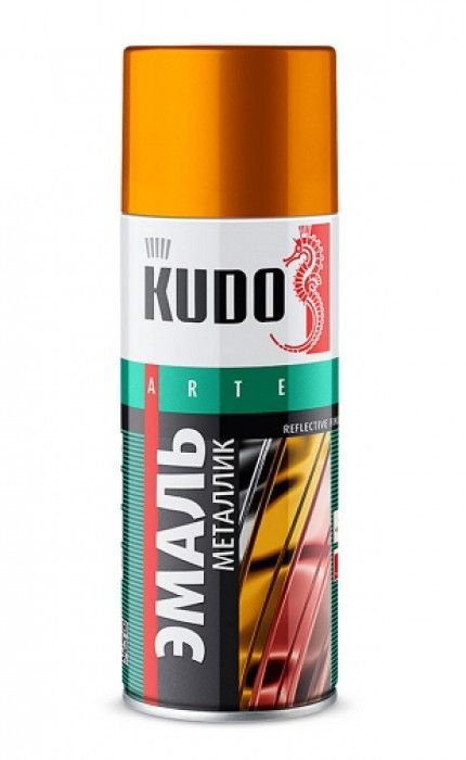 Аэрозольная краска KUDO быстросохнущая эмаль металлик в баллончике, 0.52 л, Бронза, KU-1029  #1