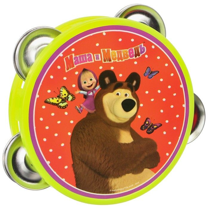 Музыкальная игрушка Бубен: Маша и Медведь #1