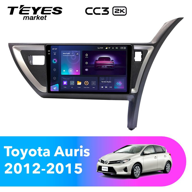 Магнитола для авто, TEYES Магнитола CC3 2K 4 Gb 10.36" для Toyota Auris 2012-2015  #1