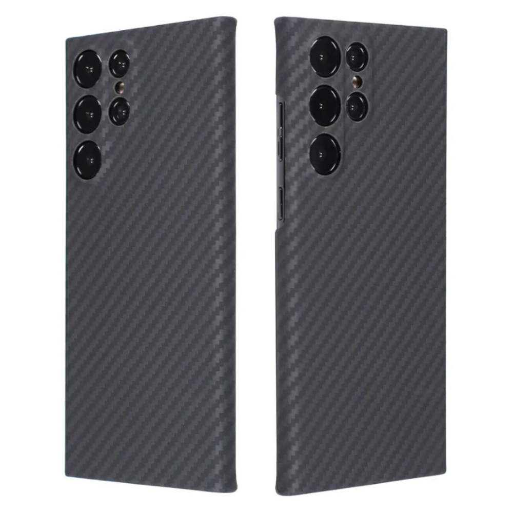 Кевларовый чехол с MagSafe DiXiS Carbon Case для Samsung Galaxy S22 Ultra (BS22U-CMM) чёрный матовый #1