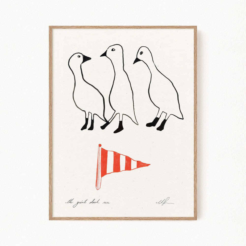 Постер для кухни "The Great Duck Race", 30х40 см #1