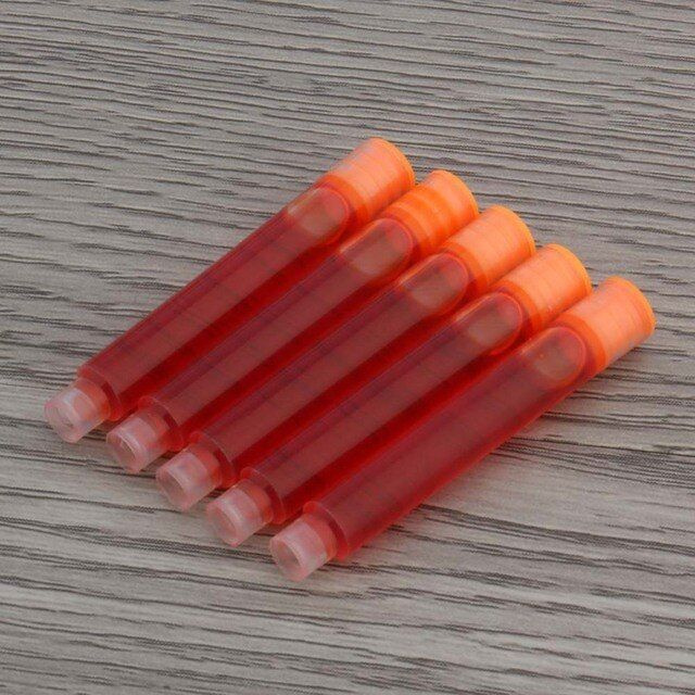 Оранжевые картриджи для перьевой ручки 3,4 мм, 5 шт. #1