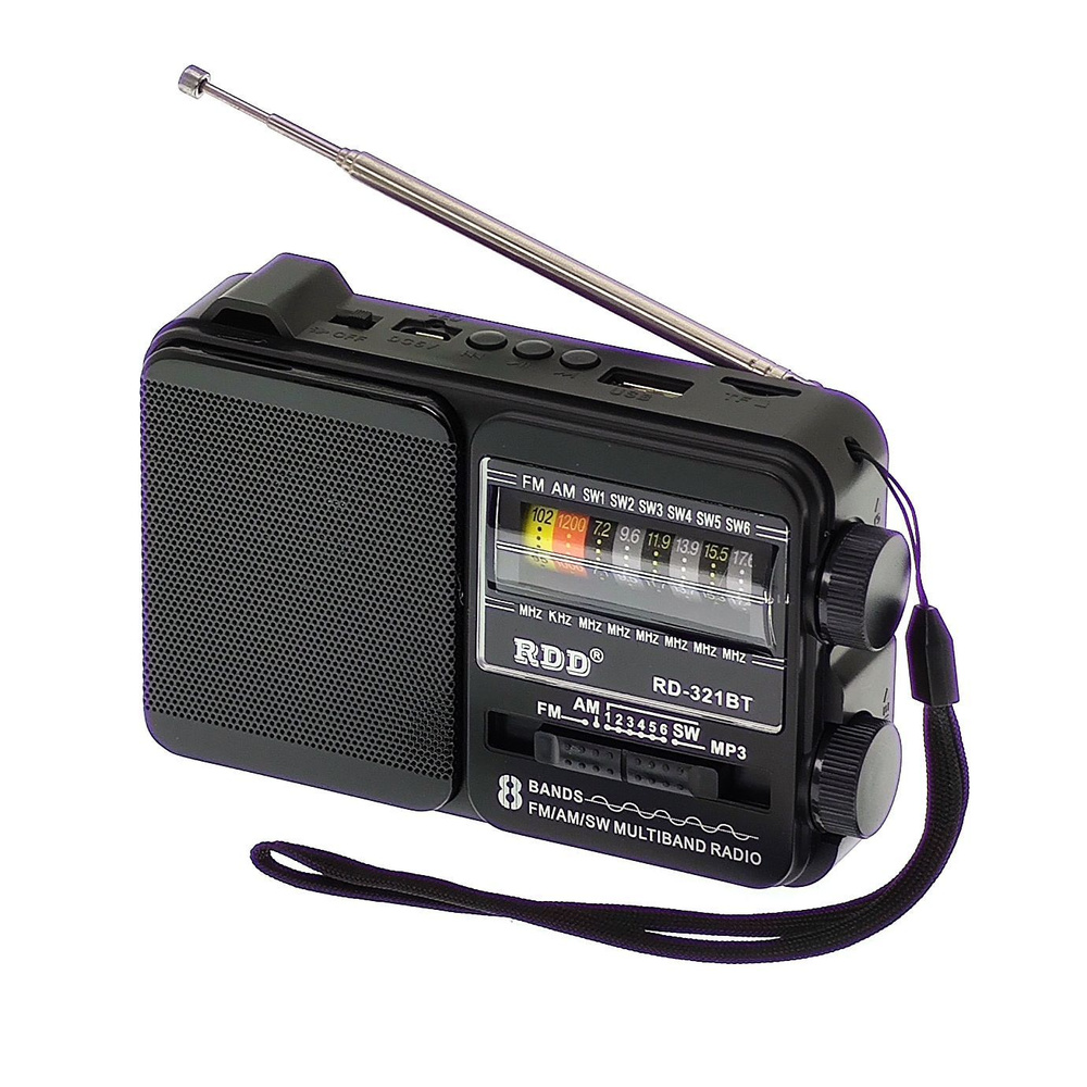 Радиоприёмник аккумуляторный (USB,TF,Bluetooth) RDD RD-321BT #1