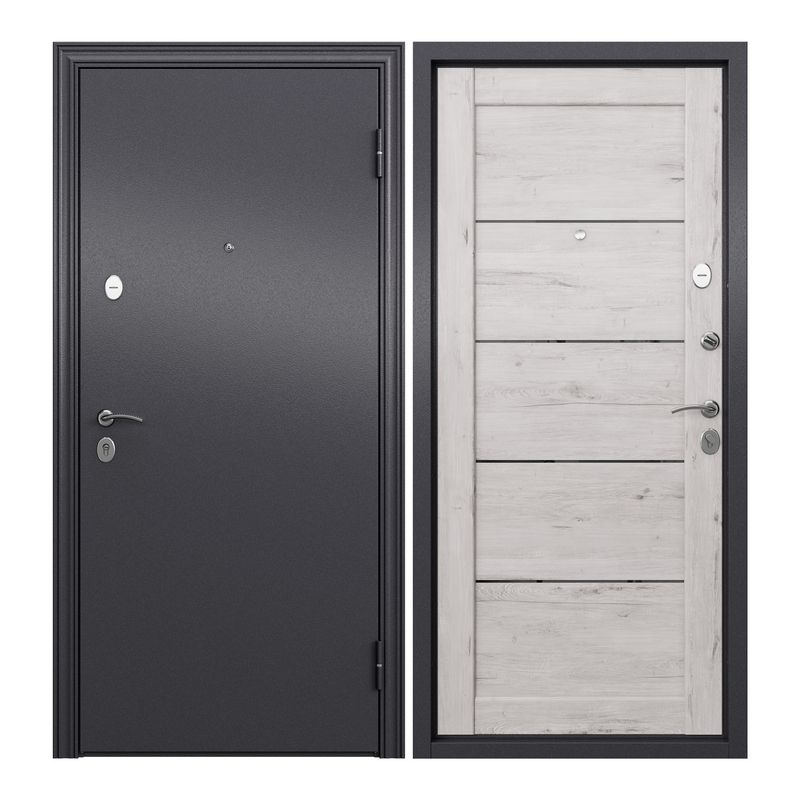 Дверь входная Torex для квартиры металлическая Flat-L 950х2050, открывание вправо, тепло-шумоизоляция, #1