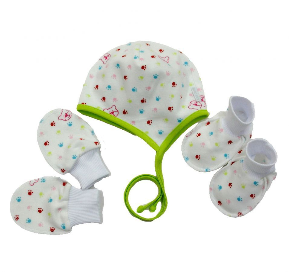 Комплект шапочек для новорожденных БАСТЕТ Новорожденка и малыши, 1 шт  #1