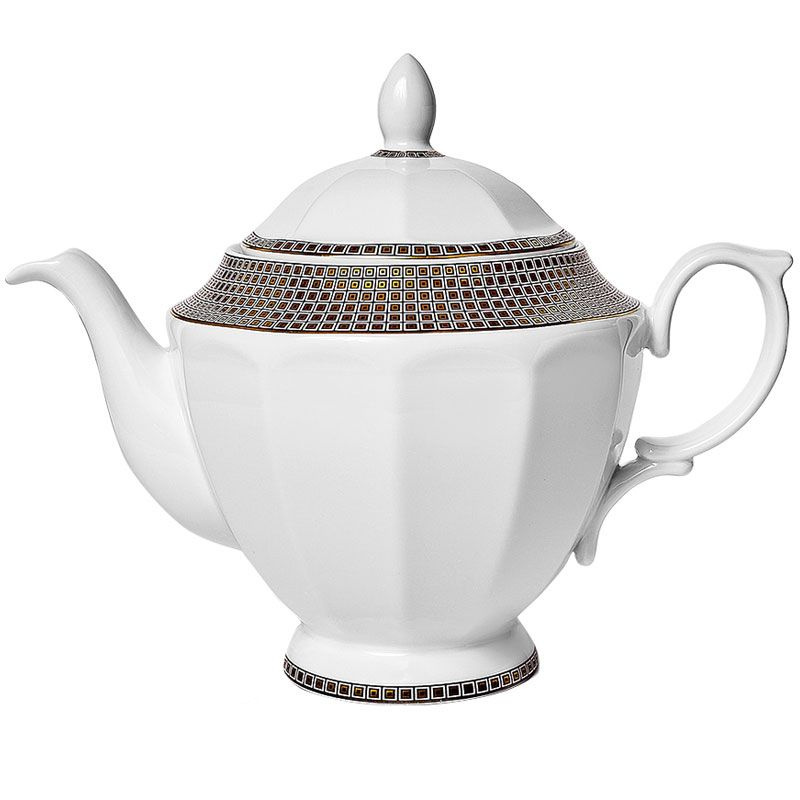 Чайник заварочный фарфоровый Soren Gold 1,1 литра заварник Wallendorfer ...
