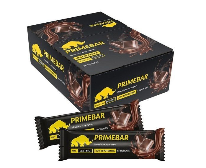 Протеиновый батончик PRIMEBAR - Шоколад (15 шт по 40 гр)/Prime Kraft (Прайм Крафт)  #1