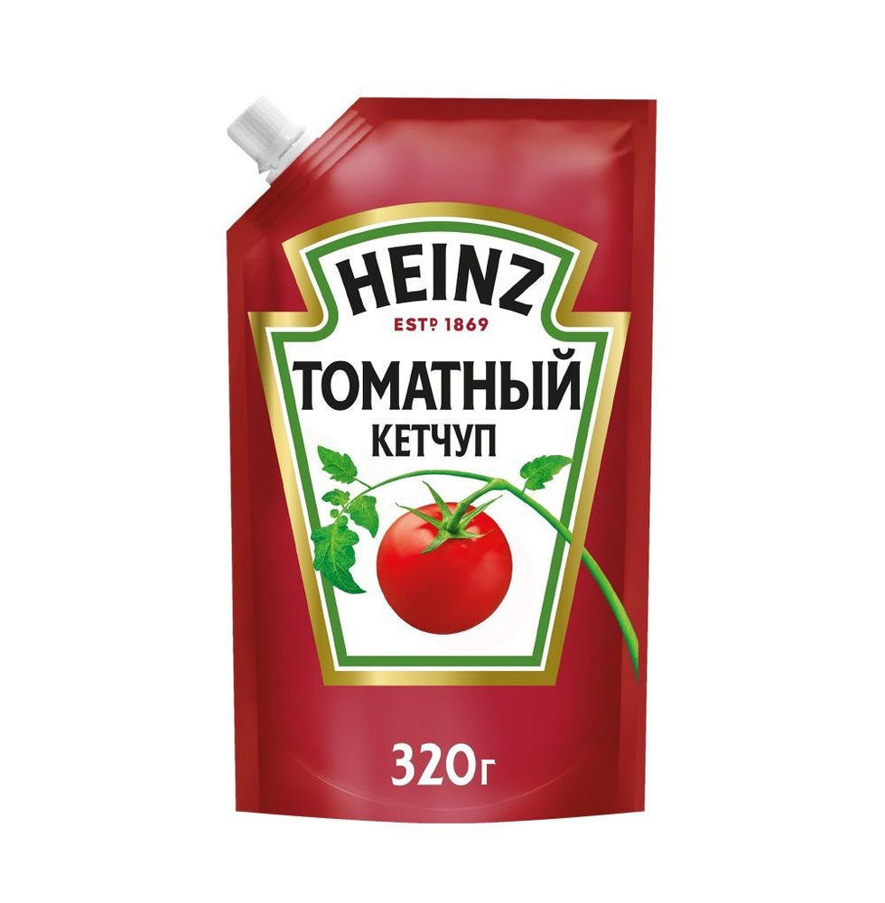 Кетчуп "Heinz" томатный, 350/320г, дой-пак, Россия - 6 шт. #1