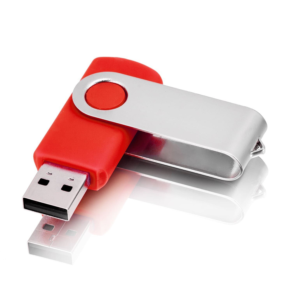 USB флешка, USB flash-накопитель, Флешка Twist, 16 Гб, красная, арт. F01 USB 2.0 10шт  #1