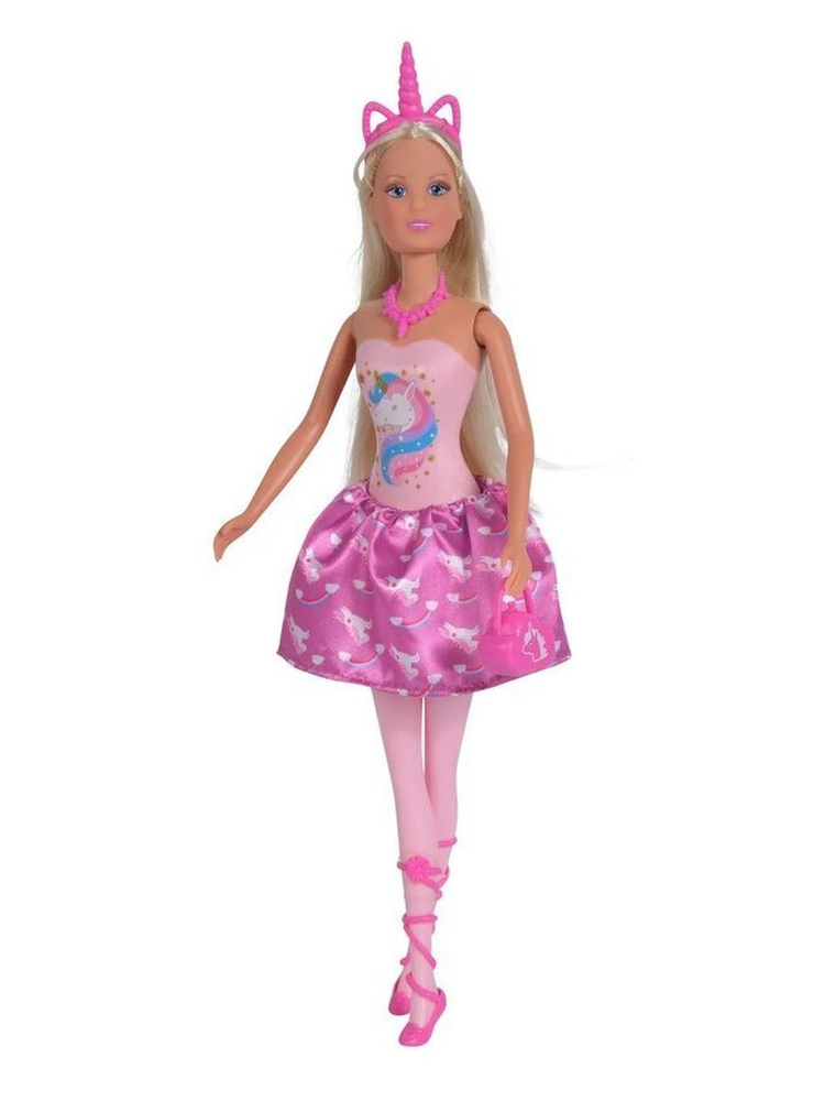 Кукла Штеффи в розовом платье #1