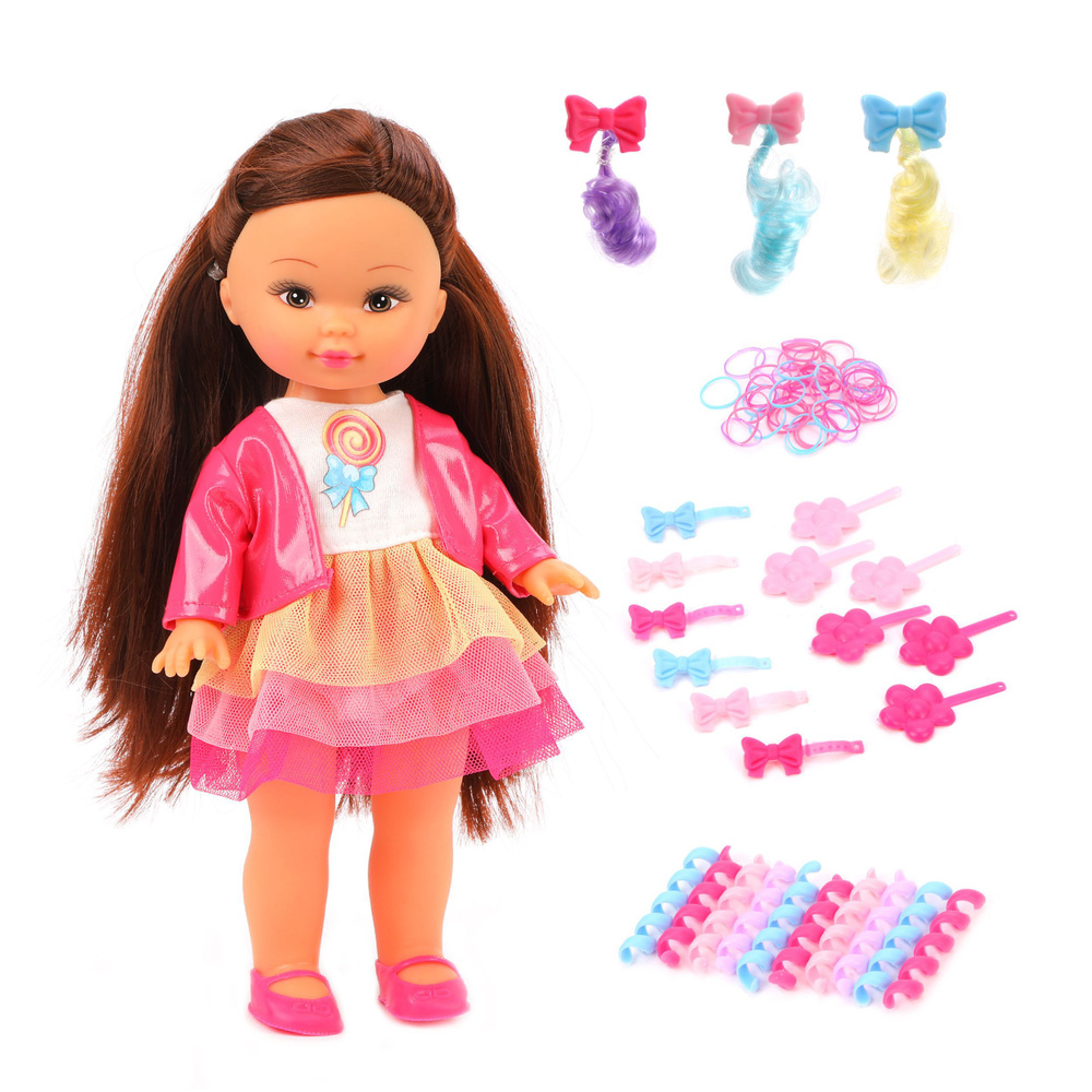 Кукла в платье Элиза в комплекте с аксессуарами для волос  #1