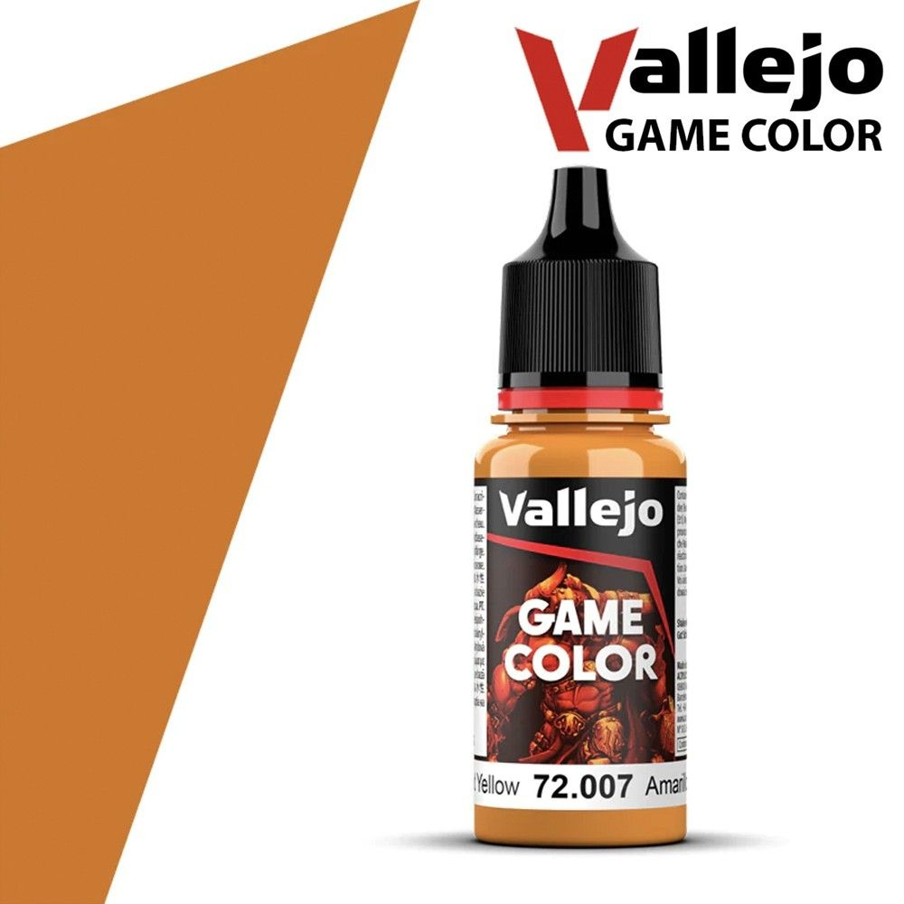 Краска для сборных моделей Vallejo, серия Game Color, цвет 72.007 Gold Yellow  #1