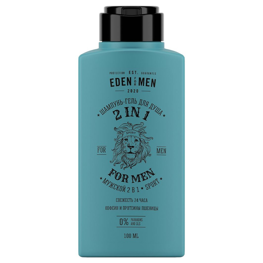 EDEN For men Шампунь для волос, гель для душа мужской 2в1 100мл #1