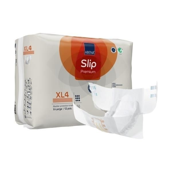 Подгузники для взрослых Abena Slip XL4 объем в бедрах 110-170 cm 12 шт ночные, для лежачих больных, дышащие #1