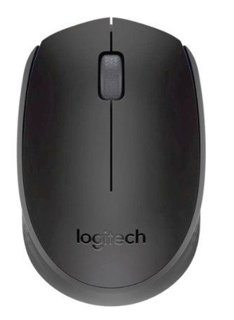 Мышь беспроводная Logitech M171 Black черная, оптическая, 1000dpi, 2.4 GHz, USB-ресивер  #1