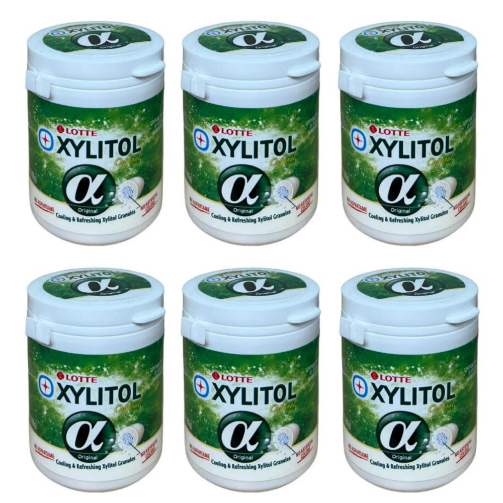 Жевательная резинка Lotte Xylitol классическая 86 г 6 шт #1