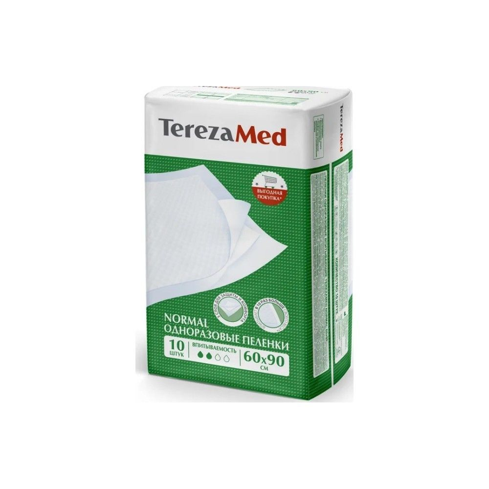 Пеленки одноразовые TEREZAMED MED Normal, 60x90 см, 10 шт #1