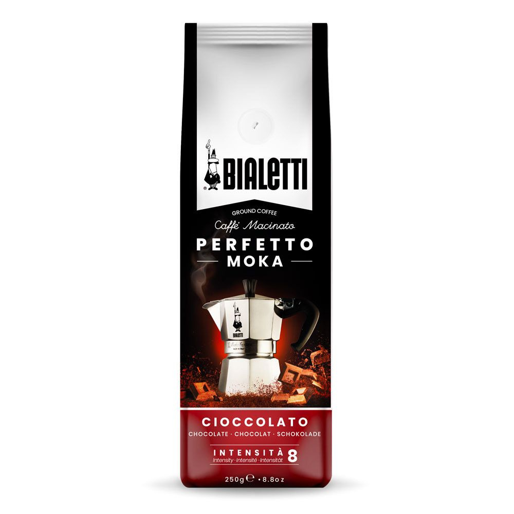 Кофе молотый Bialetti Perfetto Moka Cioccolato (со вкусом шоколада) пачка 250гр  #1