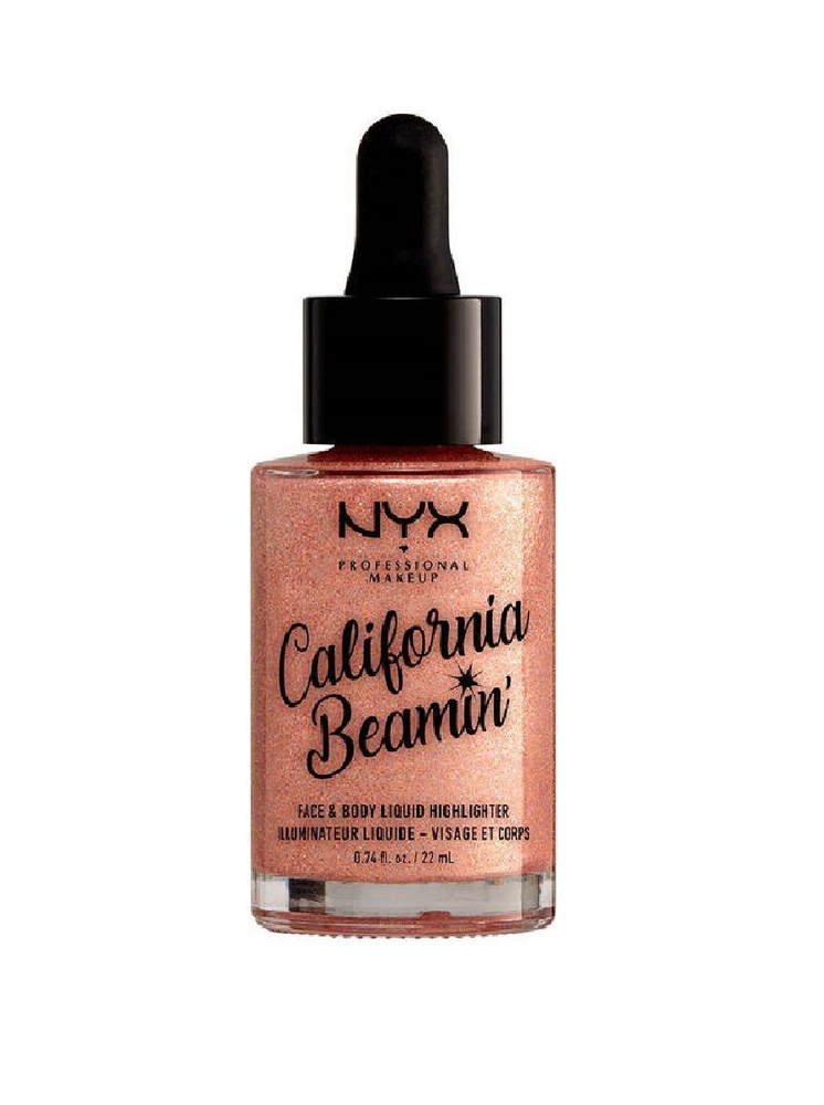 NYX professional makeup Хайлайтер California Beamin Face And Body Liquid Highlighter, 02 Beach Babe  #1