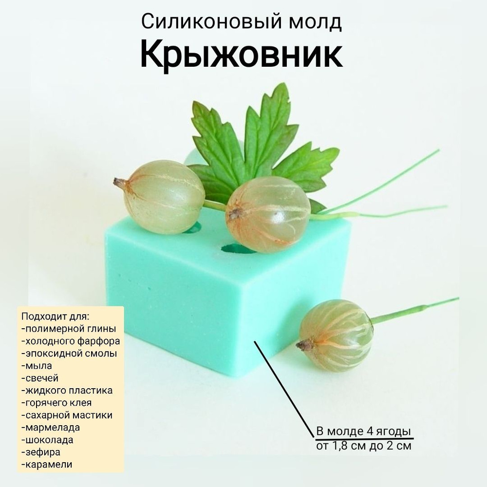 Силиконовый молд "Крыжовник" Mozza-flowers #1