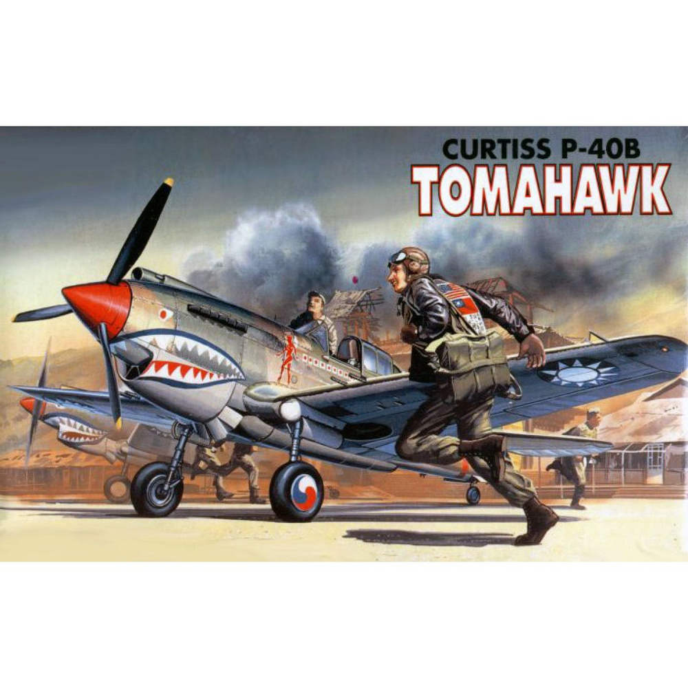 Academy сборная модель 12456 P-40B Tomahawk 1:72 #1