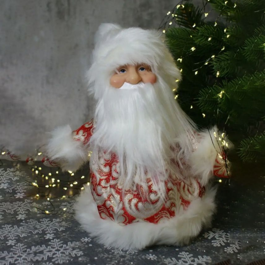 Новогодняя фигурка-мешок для подарка и конфет Дед Мороз.Дед Мороз под елку.  #1