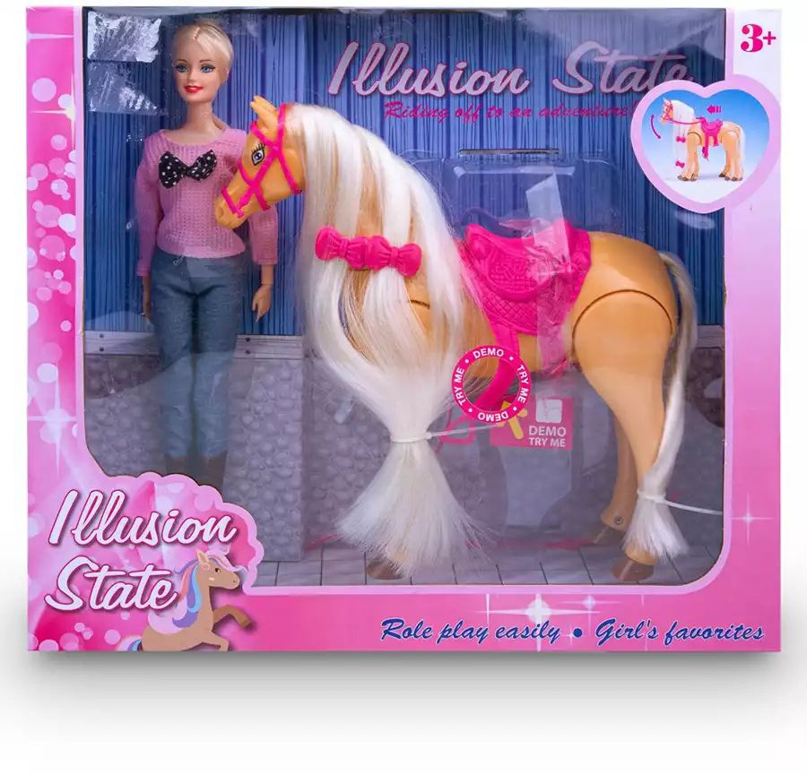 Кукла 310A с лошадью #1