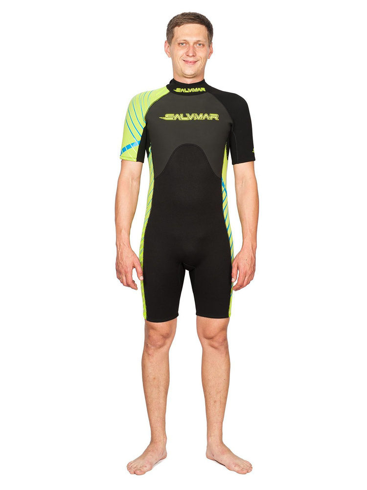 Короткий мужской гидрокостюм для серфинга Salvimar Riviera Short men 3 мм  #1