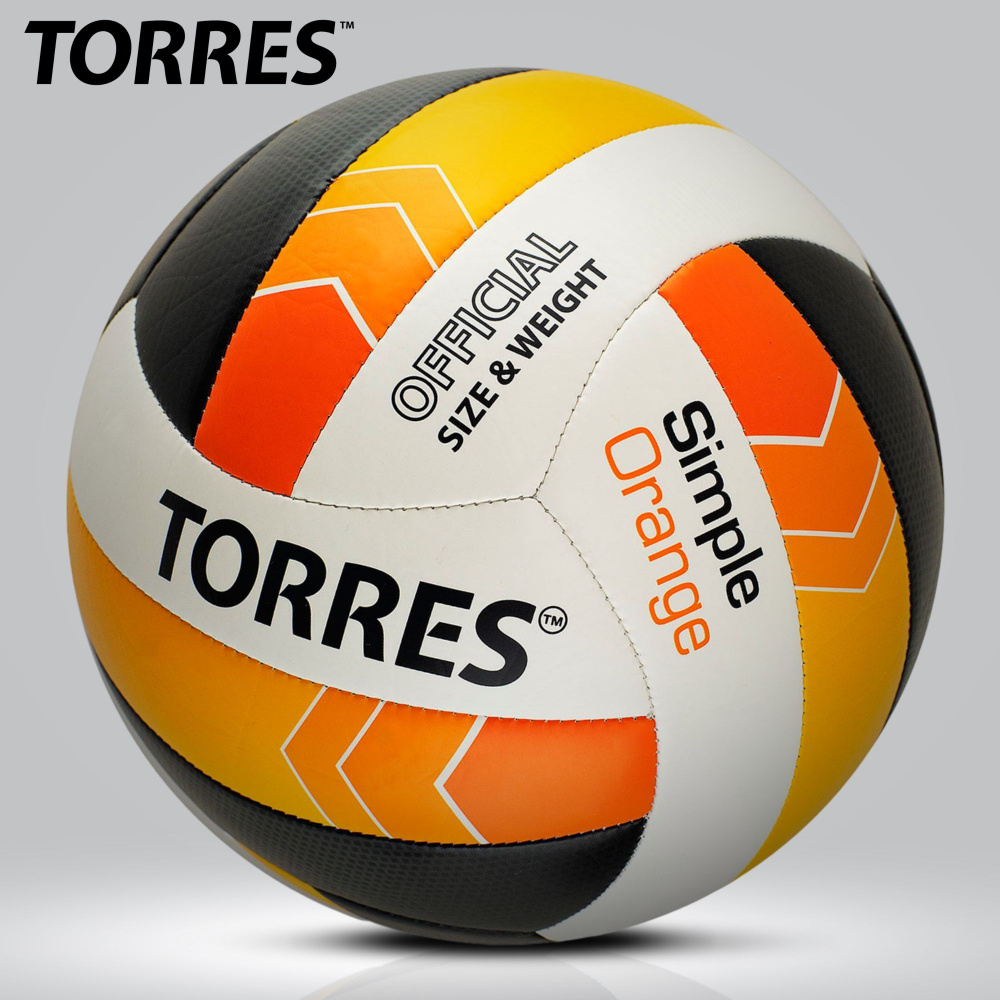Мяч волейбольный TORRES Simple Orange V32125, размер 5 #1