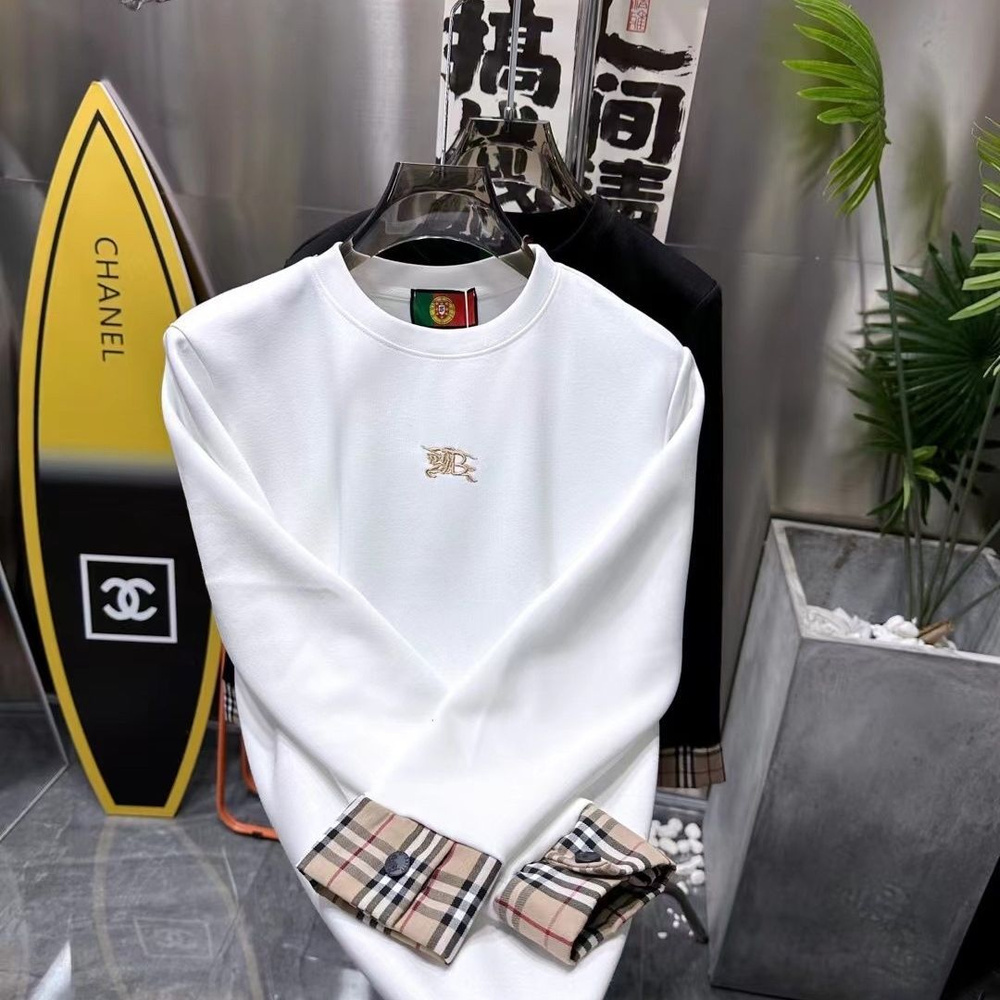 Burberry sweatshirt white sale