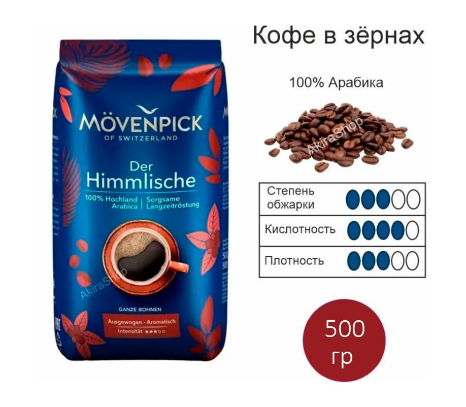 Movenpick of Switzerland Der Himmlische кофе в зернах, 500 гр. Германия #1