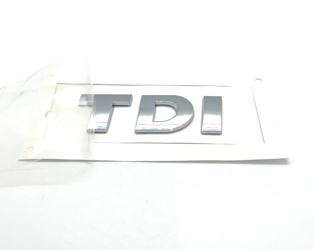 Эмблема ( Орнамент ) на крышку багажника / Решетку / Турбо дизель / TDI 85x25 мм.  #1
