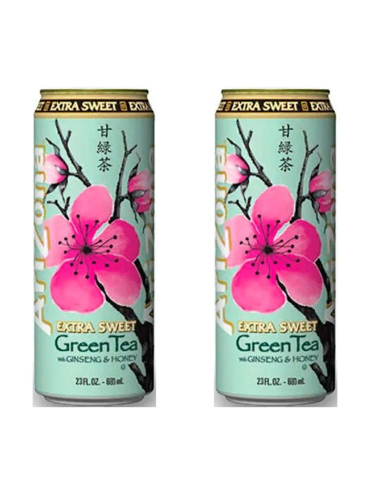 Напиток AriZona Extra Sweet Green Tea 680мл х 2шт #1