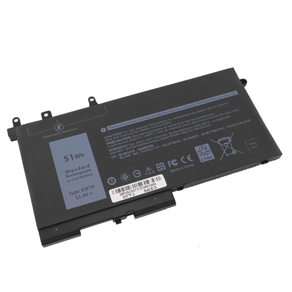 Аккумулятор 93FTF для Dell Latitude E5280 / E5480 (451-BBZT, 3DDDG) 4400mAh #1