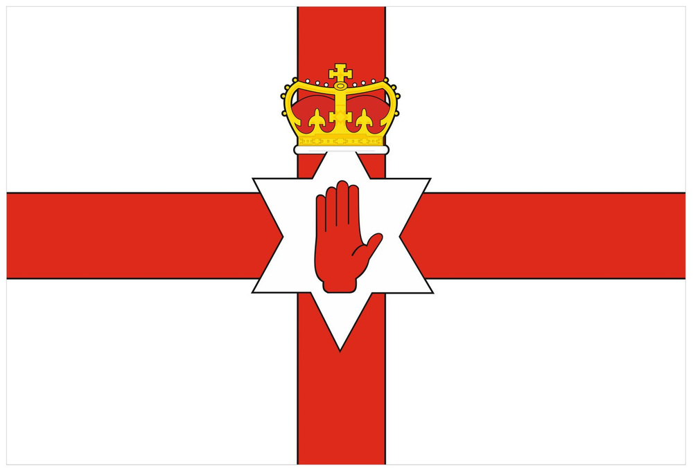 Флаг Северной Ирландии 80х120 см с люверсами #1