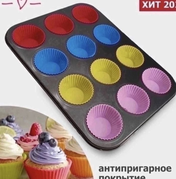 Форма для выпечки, 12 яч., 5 см x 35 см, 1 шт #1