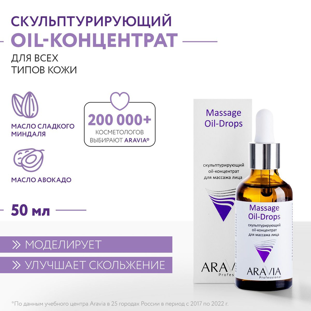 ARAVIA Professional Скульптурирующий oil-концентрат для массажа лица Massage Oil-Drops, 50 мл  #1