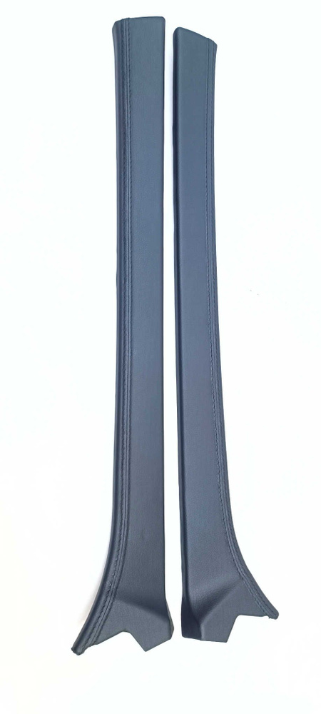 Облицовки стоек лобового стекла в коже (черная нить) для ВАЗ 2108, 2109, 21099, 2113, 2114, 2115  #1