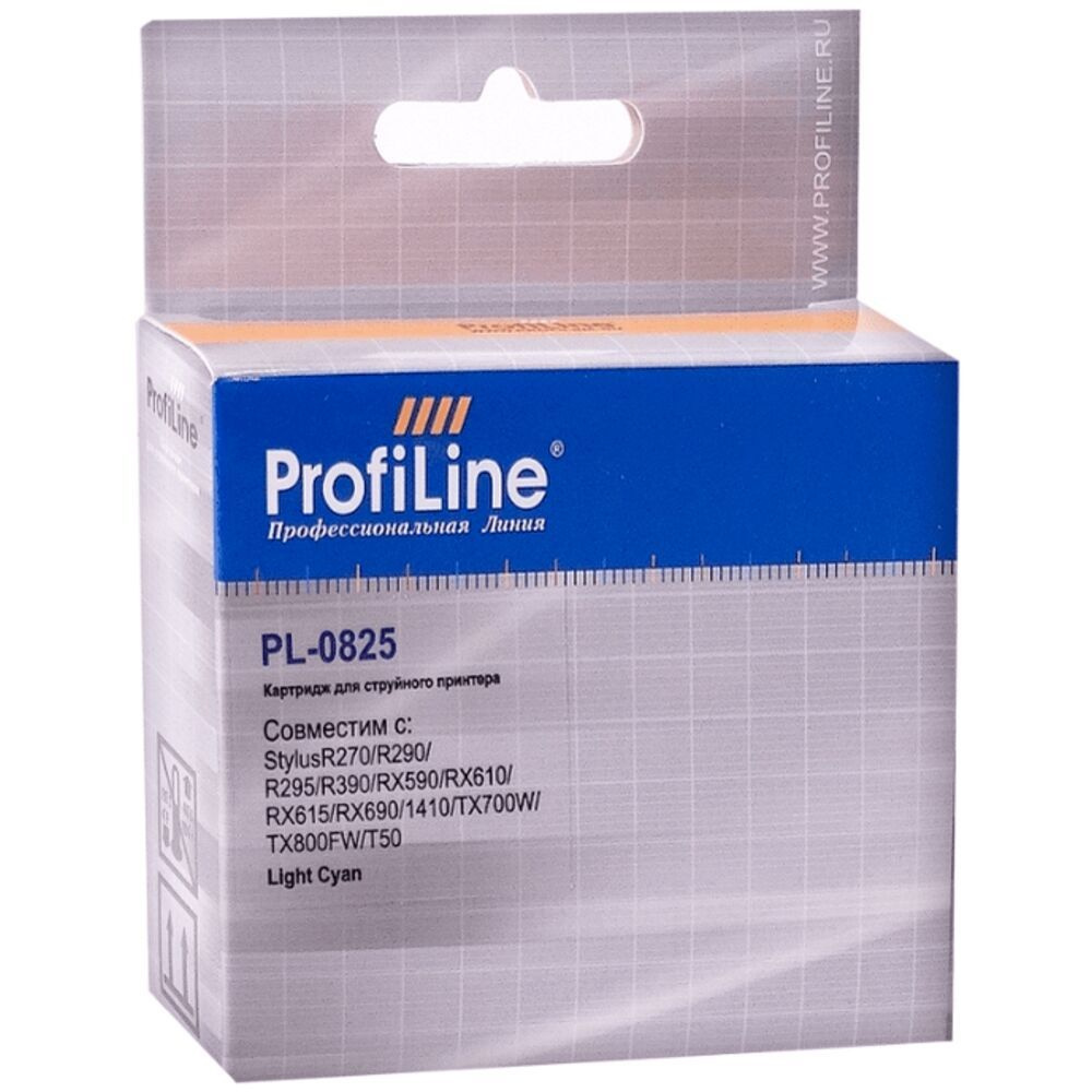 Картридж ProfiLine PL- 0825 Light Cyan для Epson StylusR270/R290/R295/R390/RX590/RX610/RX615/RX690/1410/TX700W/TX800FW/T50 #1