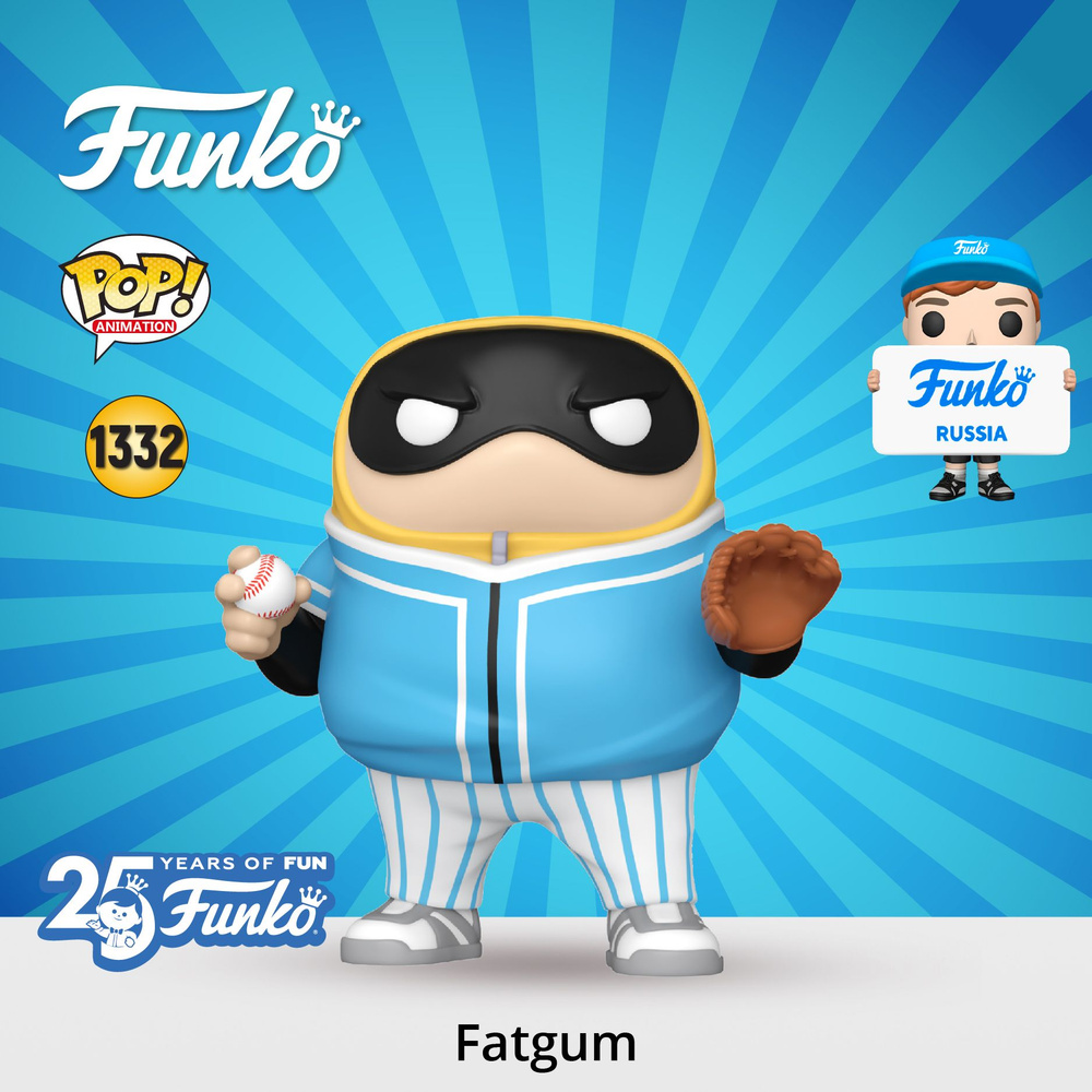 Фигурка Funko POP! Animation My Hero Academia HLB Fatgum (baseball) 6" / Фанко ПОП по мотивам аниме Моя #1